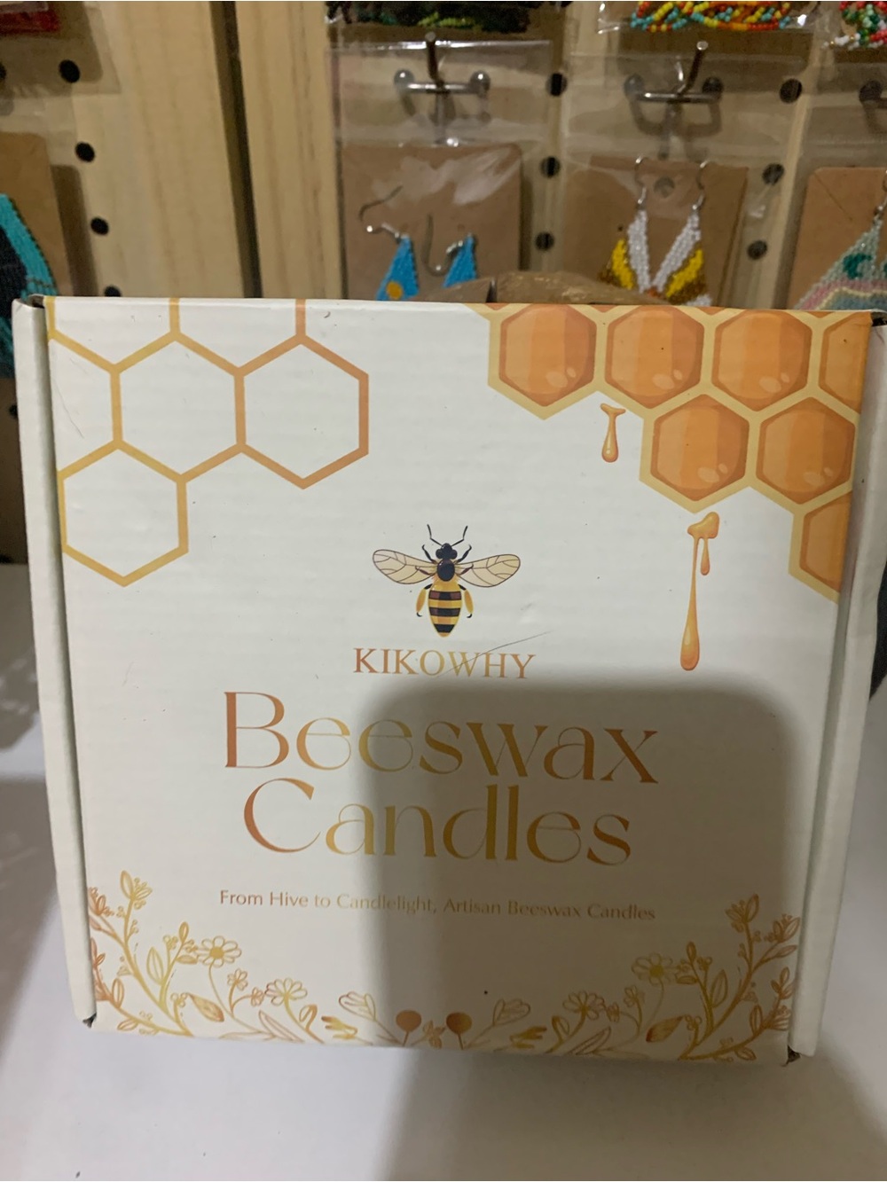 Kiko Beeswax Candle Set — Cream and Gold Packaging